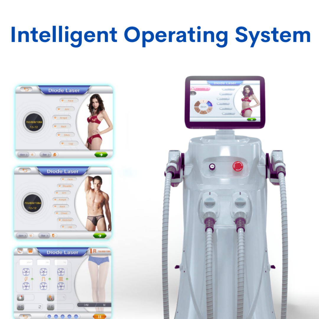 DiolaSheer Ice Hair Removal Laser Machine (4 Wavelengths)