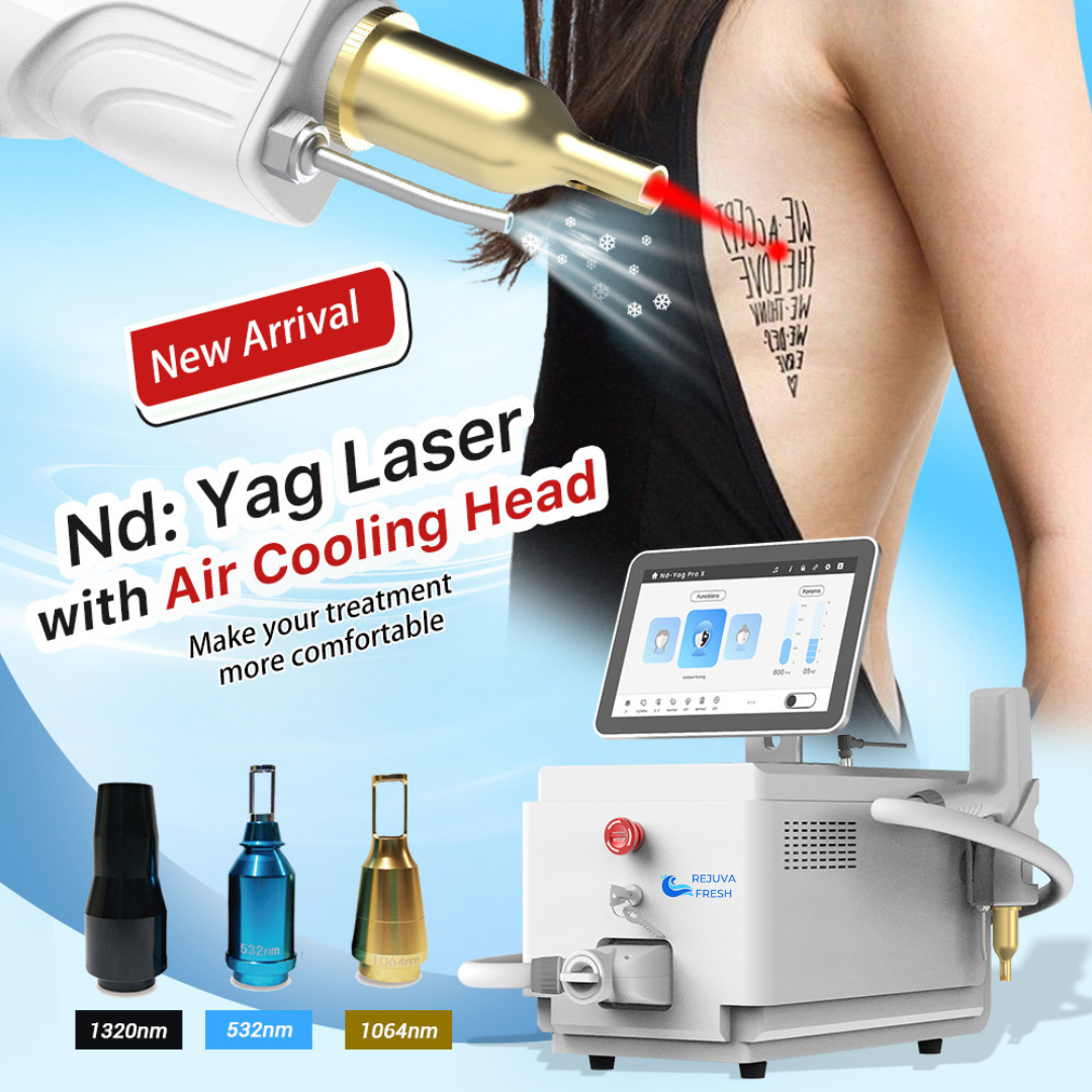 NDPlus Tattoo Removal Laser with Cold Air Blower